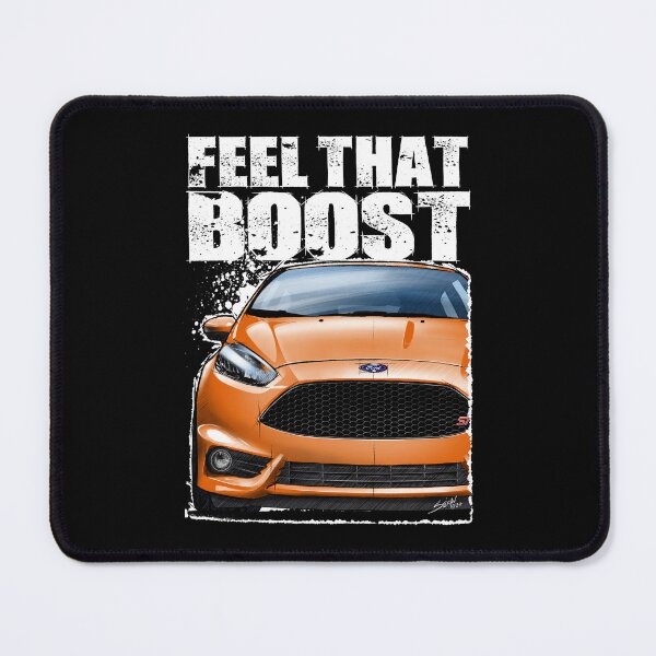 Item preview, Feel that Boost with Ford Fiesta ST in orange. (Dark Background) designed and sold by Petrolhead T-Shirts and Art.