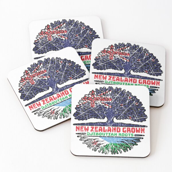Item preview, Djibouti Djiboutian New Zealander New Zealand Tree Roots Flag designed and sold by FlagX.