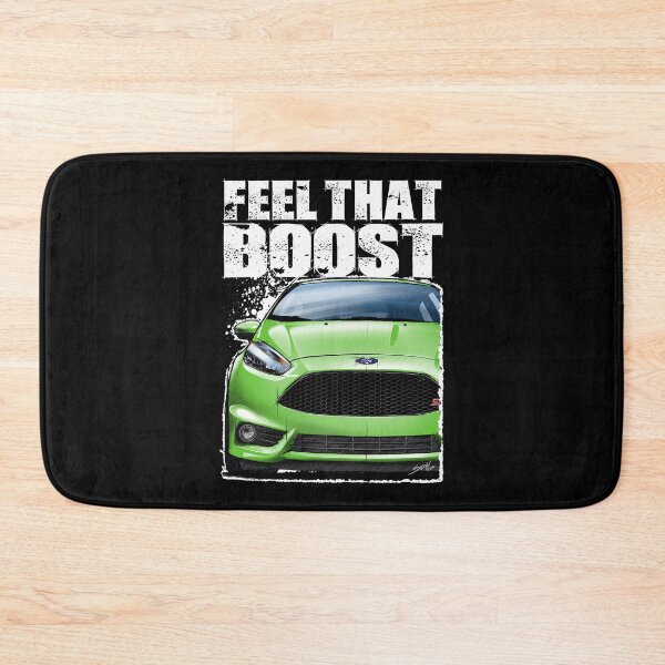 Item preview, Feel that Boost with Ford Fiesta ST in green. (Dark Background) designed and sold by Petrolhead T-Shirts and Art.