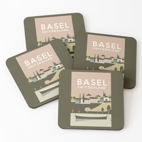 Item preview, A Vintage Travel Illustration of Basel - Switzerland  designed and sold by GoodOldVintage.