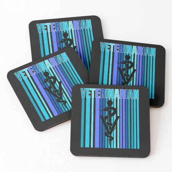 Item preview, Distressed Blue Color Striped Veterinarian Design designed and sold by AlienOccupation.