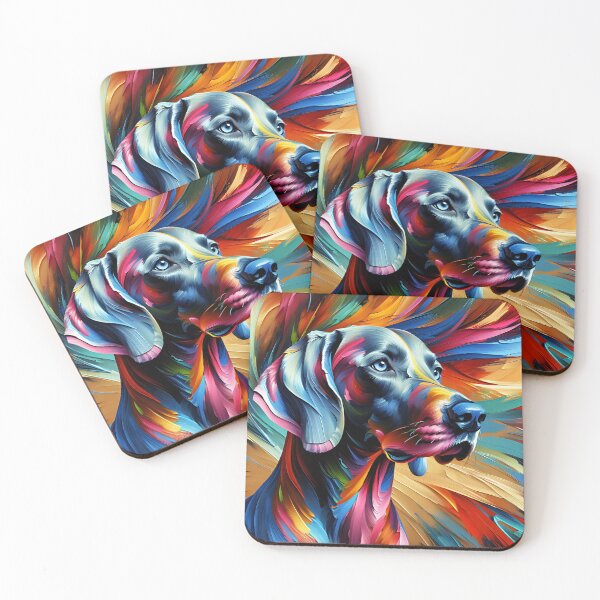 Item preview, Weimaraner Dog Acrylic Print Doggo Portrait Pet Lovers designed and sold by Puppy Puzzles Plus.