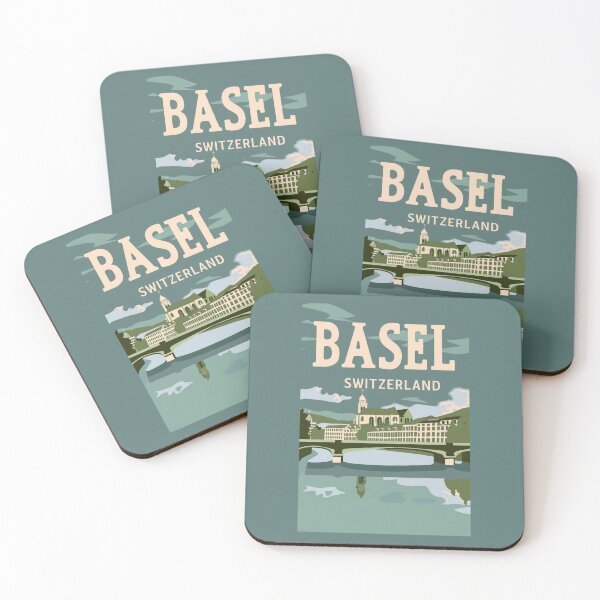 Item preview, A Vintage Travel Illustration of Basel - Switzerland  designed and sold by GoodOldVintage.