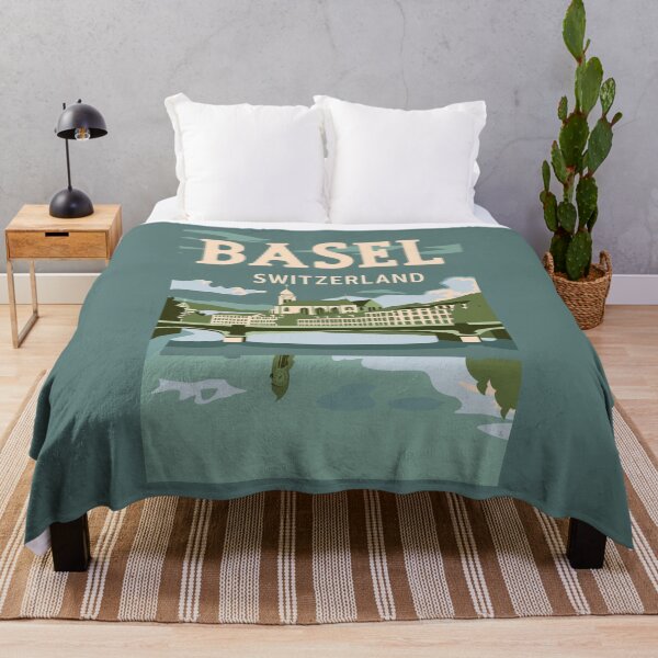 Item preview, A Vintage Travel Illustration of Basel - Switzerland  designed and sold by GoodOldVintage.