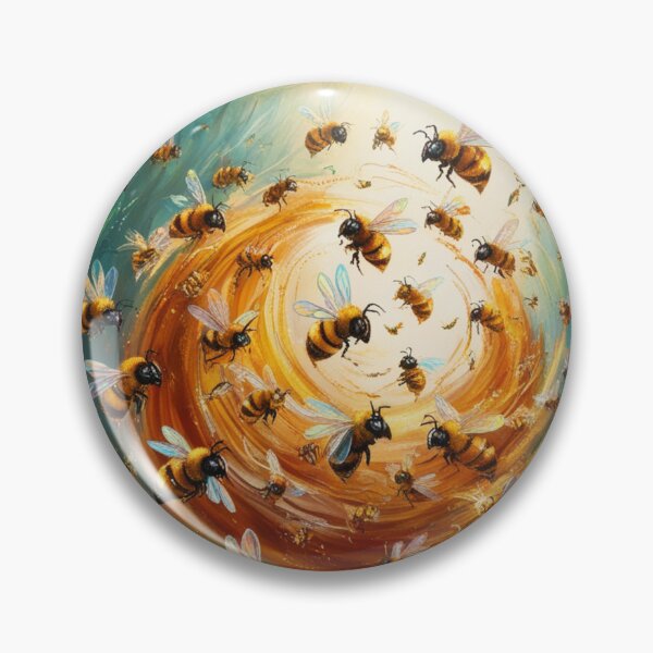 Item preview, Worker bees collecting pollen / designed and sold by PromoRedesHmo.
