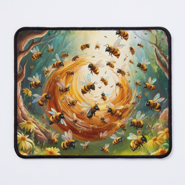 Item preview, Worker bees collecting pollen / designed and sold by PromoRedesHmo.