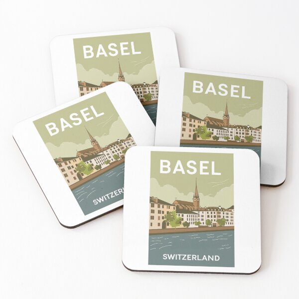 Item preview, A Vintage Travel Illustration of Basel - Switzerland  designed and sold by GoodOldVintage.