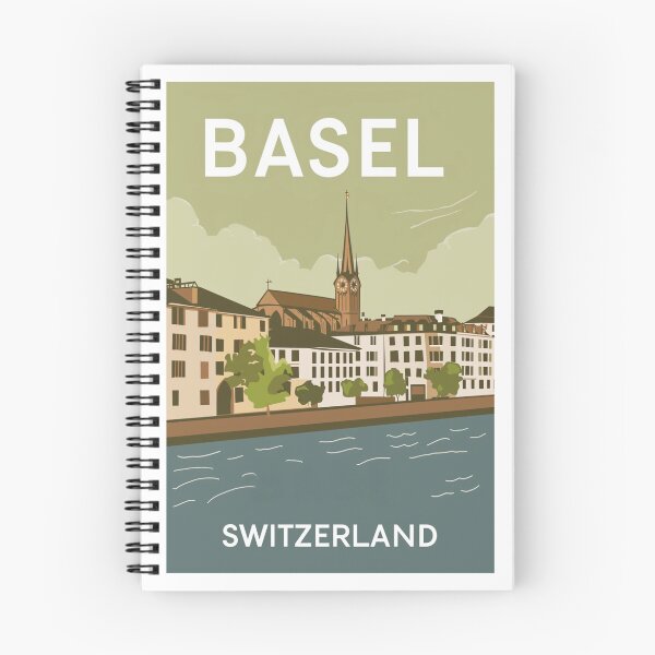 Item preview, A Vintage Travel Illustration of Basel - Switzerland  designed and sold by GoodOldVintage.