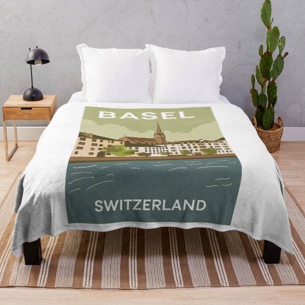 Item preview, A Vintage Travel Illustration of Basel - Switzerland  designed and sold by GoodOldVintage.