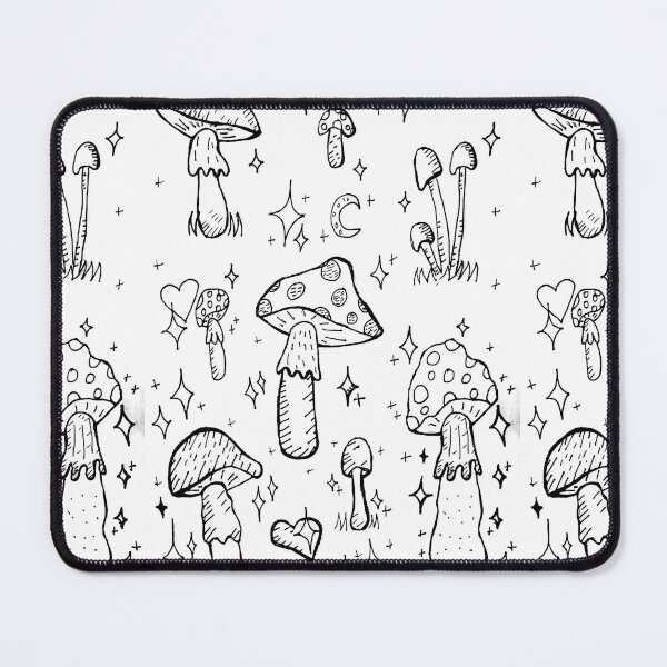 Item preview, Grayscale Mushrooms And Sparkles designed and sold by KayTurtless.