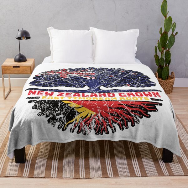 Item preview, East Timor East Timorean New Zealander New Zealand Tree Roots Flag designed and sold by FlagX.