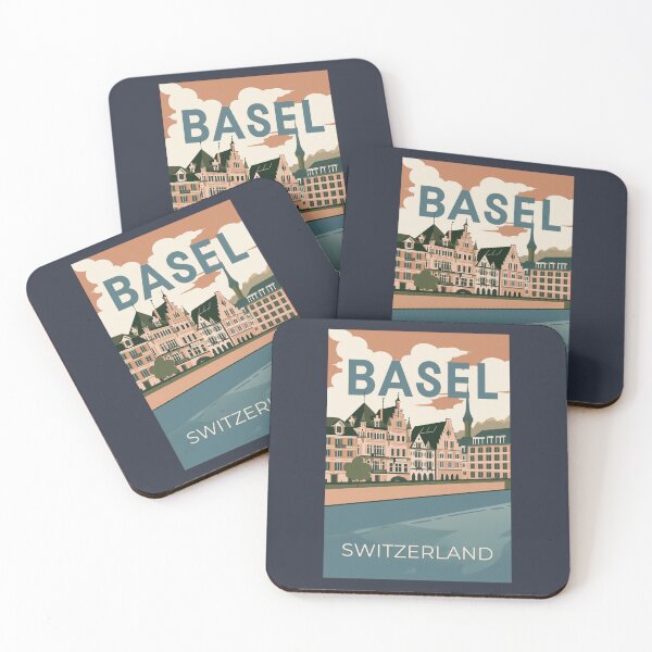 Item preview, A Vintage Travel Illustration of Basel - Switzerland  designed and sold by GoodOldVintage.