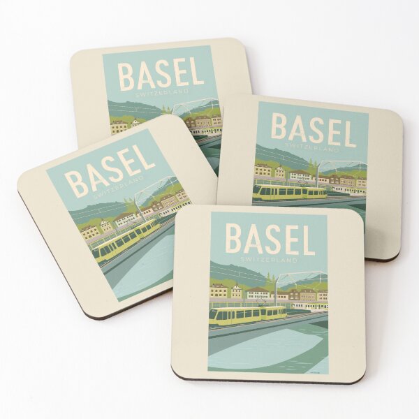Item preview, A Vintage Travel Illustration of Basel - Switzerland  designed and sold by GoodOldVintage.