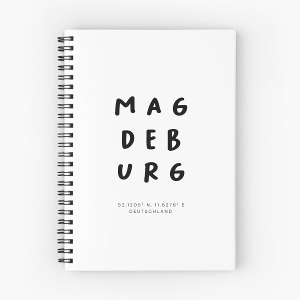 Item preview, Magdeburg | Typography Design | Design Map Coordinates designed and sold by RM-Journey.