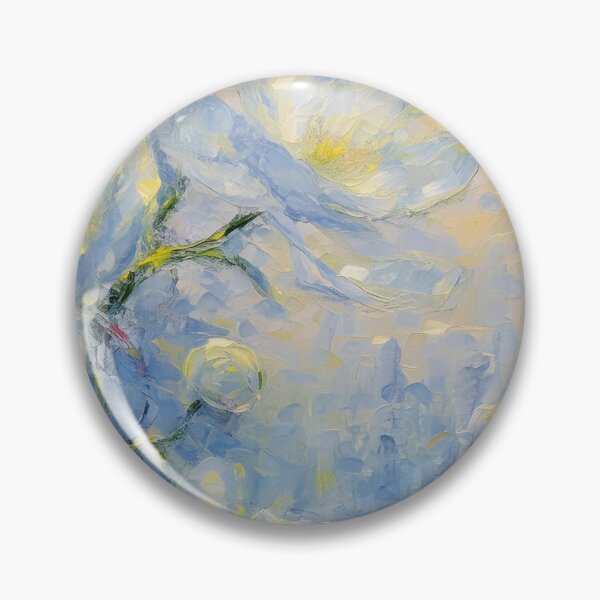 Artikelvorschau, Jasmin im Wintermorgen | Impressionistische KI-generierte Kunst, Ölgemälde entworfen und verkauft von Xiangyue Luo.