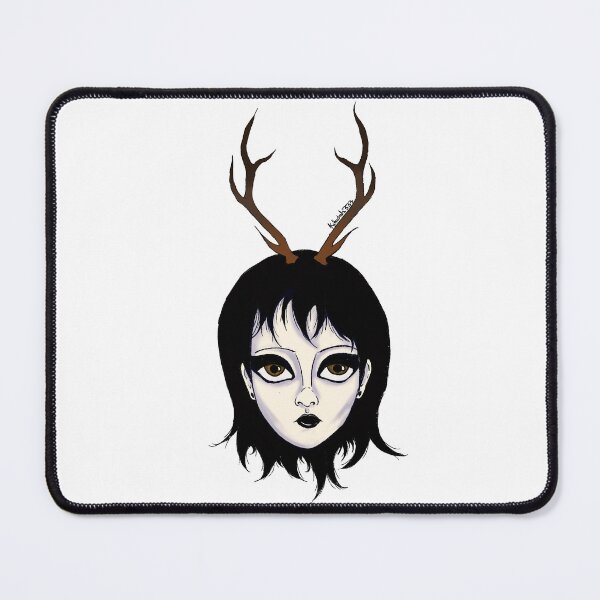 Item preview,  Goth Chick with Antlers designed and sold by kathedrals333.