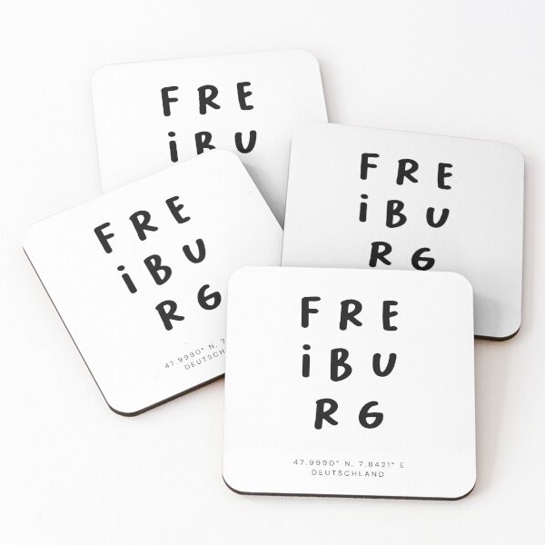 Item preview, Freiburg | Typography Design | Design Map Coordinates designed and sold by RM-Journey.