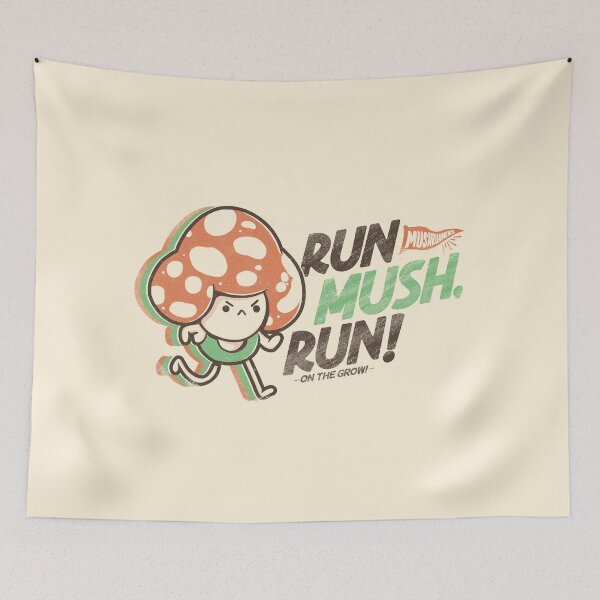 Item preview, Run Mush, Run! designed and sold by Ilustrata®.