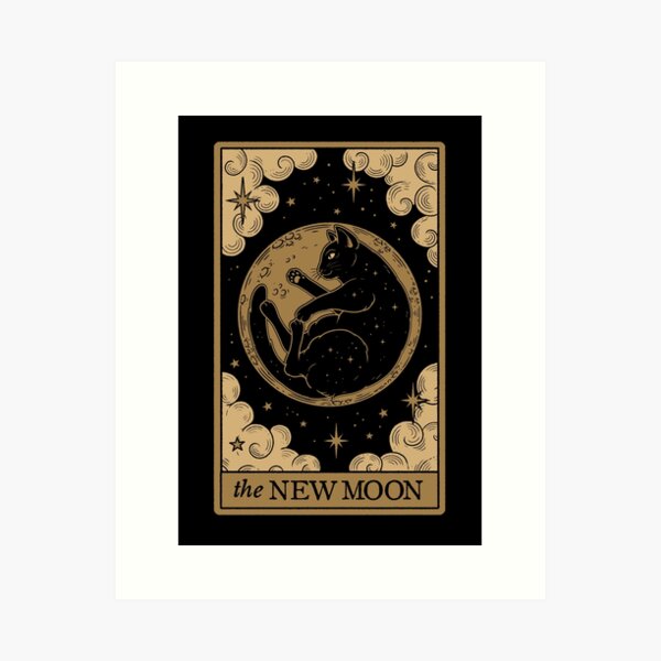 Item preview, The New Moon - Meow Phases designed and sold by Thiago Corrêa.