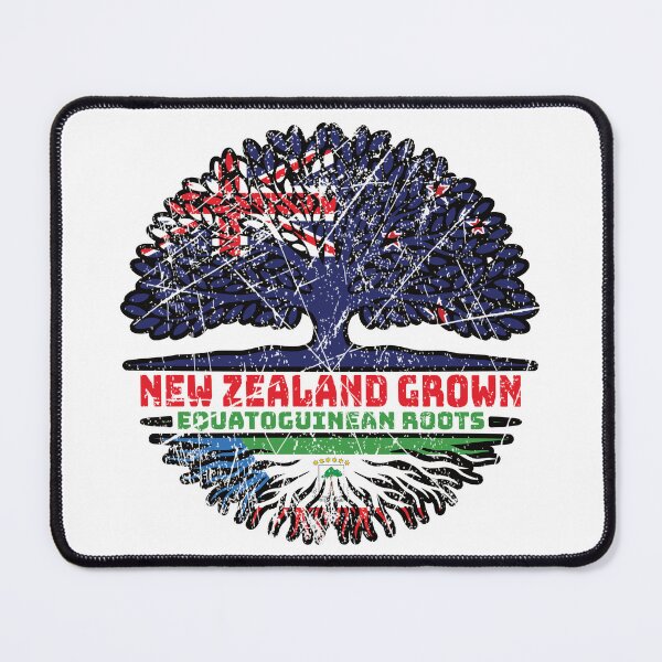 Item preview, Equatorial Guinea Equatoguinean New Zealander New Zealand Tree Roots Flag designed and sold by FlagX.