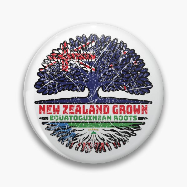 Item preview, Equatorial Guinea Equatoguinean New Zealander New Zealand Tree Roots Flag designed and sold by FlagX.