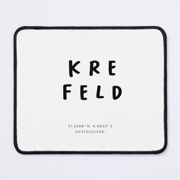 Item preview, Krefeld | Typography Design | Design Map Coordinates designed and sold by RM-Journey.