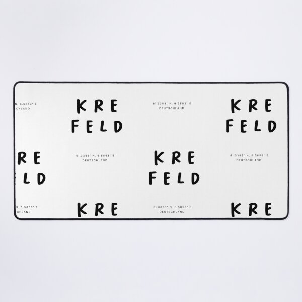 Item preview, Krefeld | Typography Design | Design Map Coordinates designed and sold by RM-Journey.