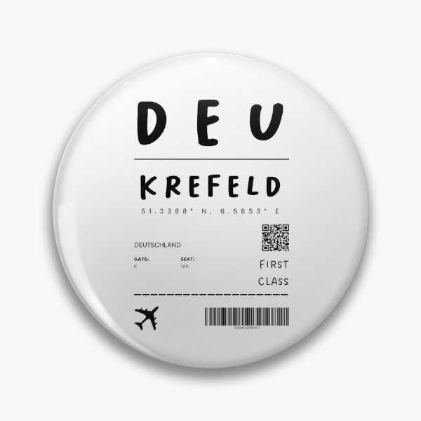 Artikelvorschau, Krefeld | Flugticket Design | Reisen | Touristen entworfen und verkauft von RM-Journey.