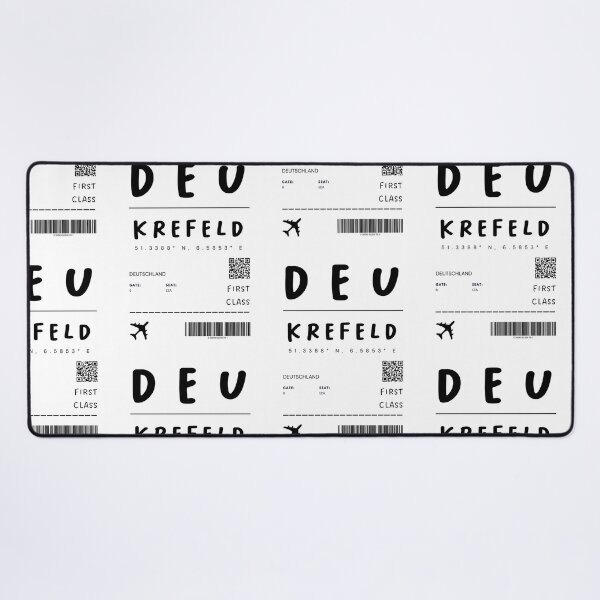 Artikelvorschau, Krefeld | Flugticket Design | Reisen | Touristen entworfen und verkauft von RM-Journey.