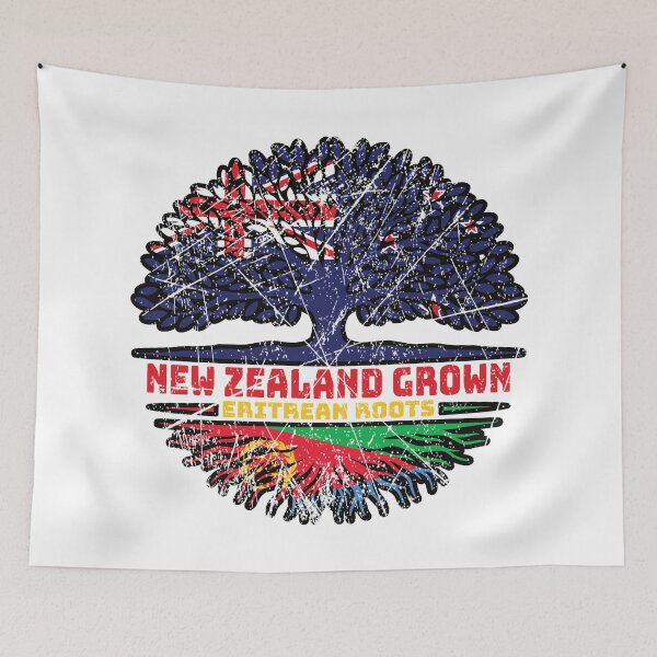 Item preview, Eritrea Eritrean New Zealander New Zealand Tree Roots Flag designed and sold by FlagX.
