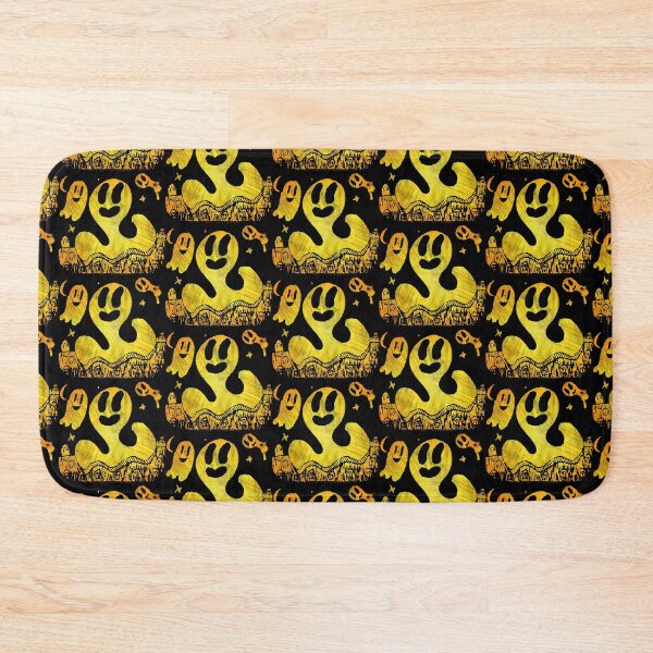 Item preview, Black and Yellow Smiling Ghosts Graveyards designed and sold by mizdarknezz3.