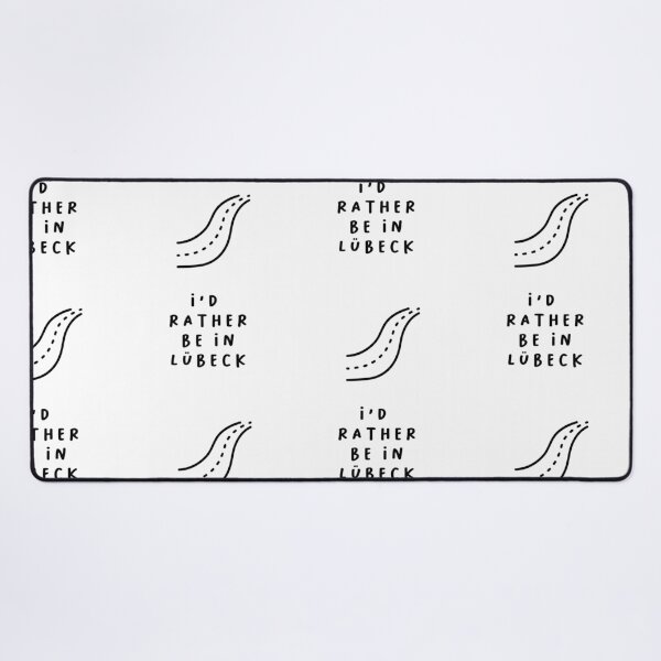 Item preview, I'd Rather be in Lübeck | Typography Design | Minimalist Aesthetic designed and sold by RM-Journey.