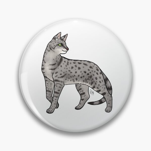 Item preview, Cat - Savannah Cat - Silver designed and sold by Jennifer Stolzer.