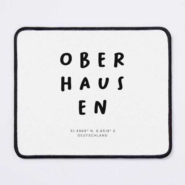 Item preview, Oberhausen | Typography Design | Design Map Coordinates designed and sold by RM-Journey.