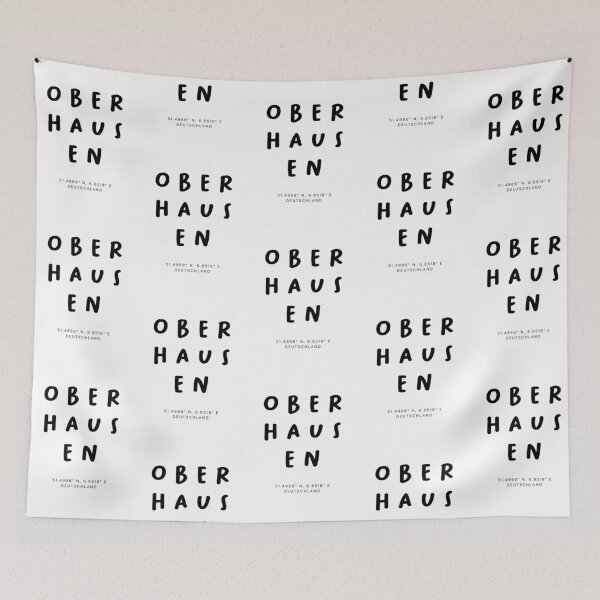 Item preview, Oberhausen | Typography Design | Design Map Coordinates designed and sold by RM-Journey.