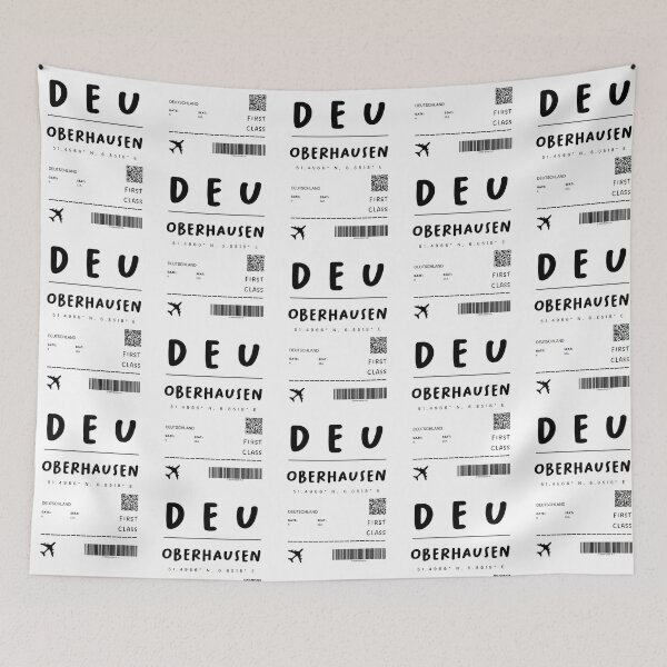 Item preview, Oberhausen | Plane Ticket Design | Traveling | Tourists designed and sold by RM-Journey.