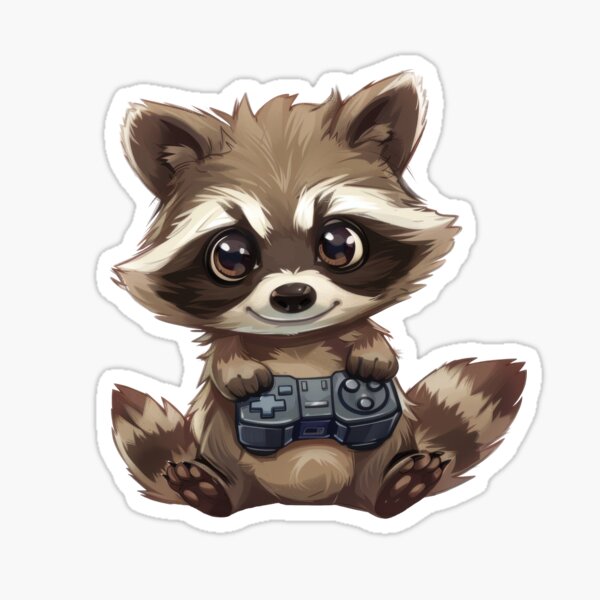 Item preview, Gamer Raccoon designed and sold by Wormy-23.