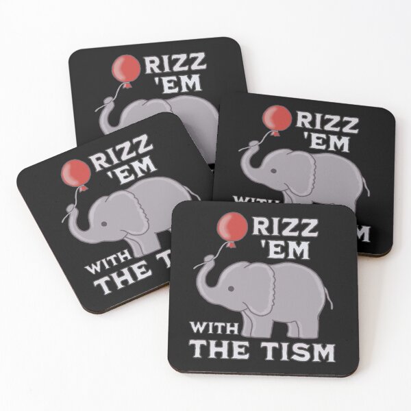 Item preview, Rizz Em With The Tism - Autism Awareness (Elephant) designed and sold by SeledineArt.