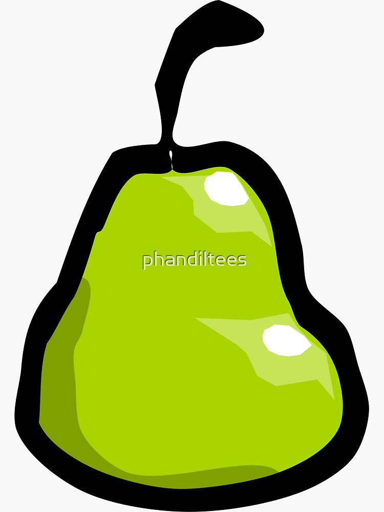 Nice Pear Sticker For Sale By Phandiltees Redbubble 