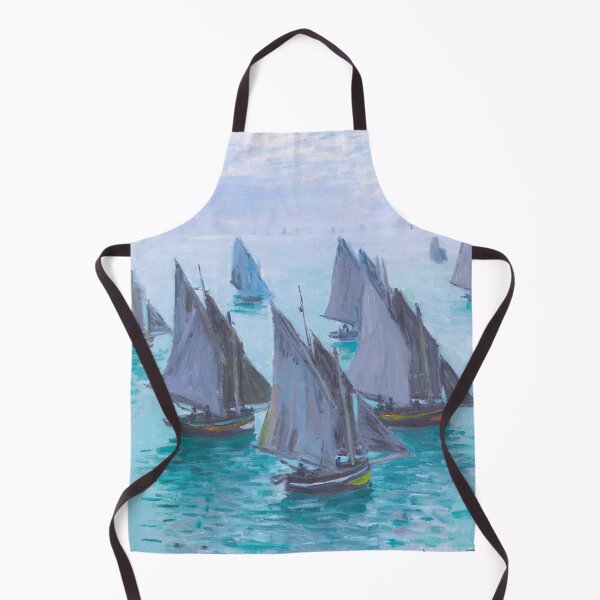 Item preview, Sail boats, calm weather seascape nautical maritime masterpiece painting by Claude Monet designed and sold by Jéanpaul Ferro.