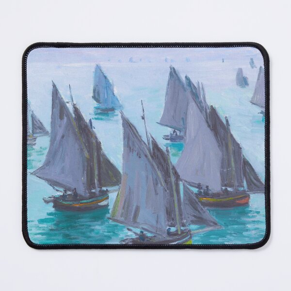 Item preview, Sail boats, calm weather seascape nautical maritime masterpiece painting by Claude Monet designed and sold by Jéanpaul Ferro.