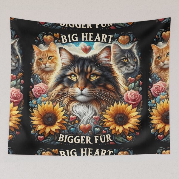 Item preview, Big Heart Bigger Fur Maine Coon designed and sold by Jurand  Creations.