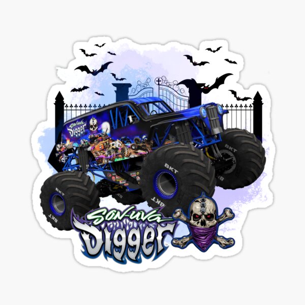 Item preview, Monster Truck Son-Uva Digger designed and sold by digitalcupids.