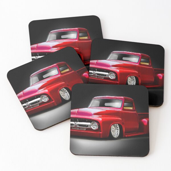 Item preview, 1956 Red Custom Stepside Pickup designed and sold by DaveKoontz.