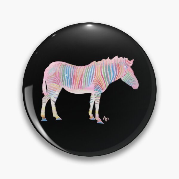 Item preview, Watercolor Rainbow Zebra designed and sold by evisionarts.