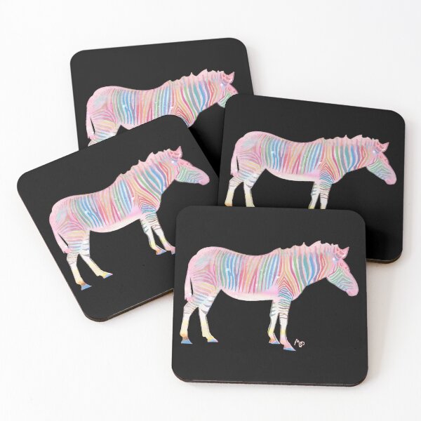 Item preview, Watercolor Rainbow Zebra designed and sold by evisionarts.