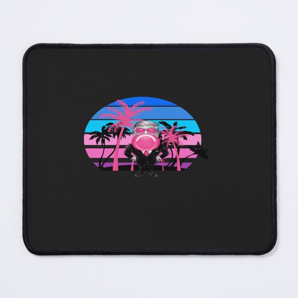 Aperçu de l'œuvre Convicted Felon Pink Trump Bubblegum Retro Tropical Sunset Long Sleeve T-Shirt créée et vendue par DracoJester.