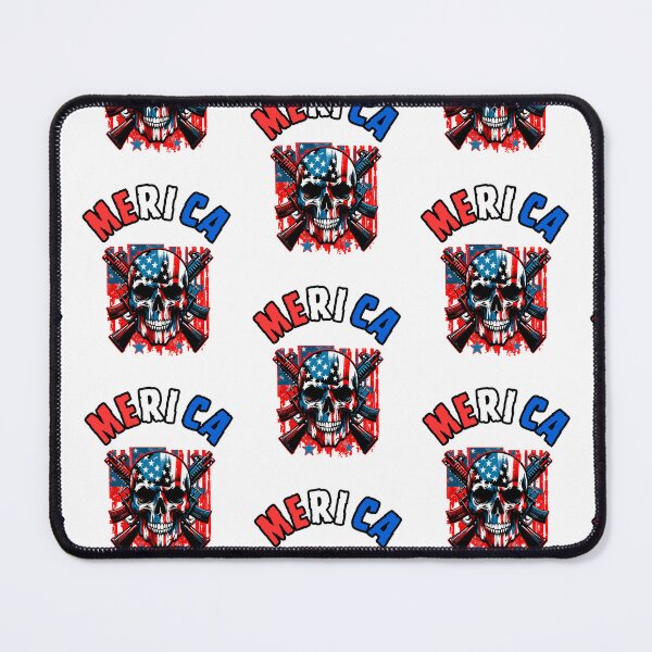 Item preview, Merica Skull designed and sold by WoodburyLake.