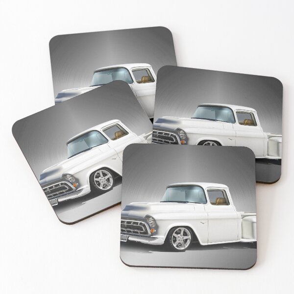 Item preview, 1957 White Custom Stepside Pickup designed and sold by DaveKoontz.
