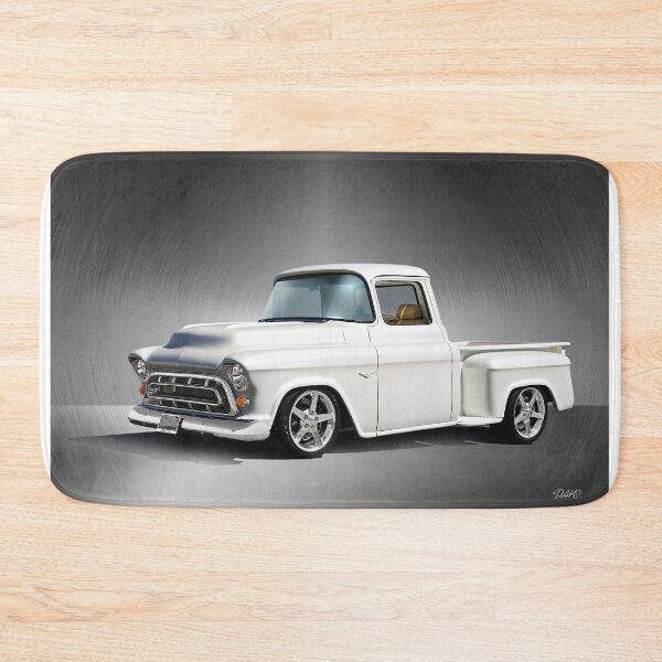 Item preview, 1957 White Custom Stepside Pickup designed and sold by DaveKoontz.